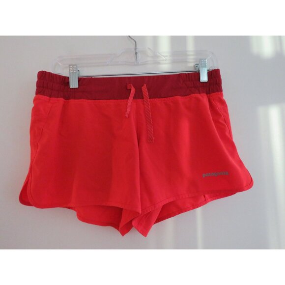 PATAGONIA Nine Trails Shorts Lined 4" in Orange Red Gorpcore Running - Size S - Picture 2 of 14